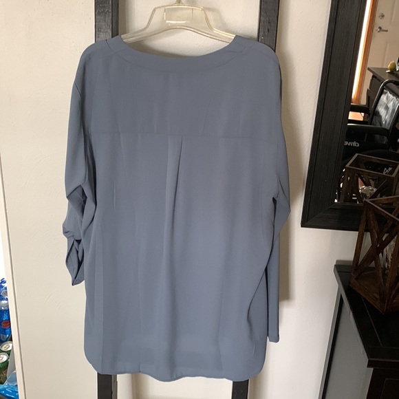 Slate Blue Blouse, Size XXL - Picture 4 of 4
